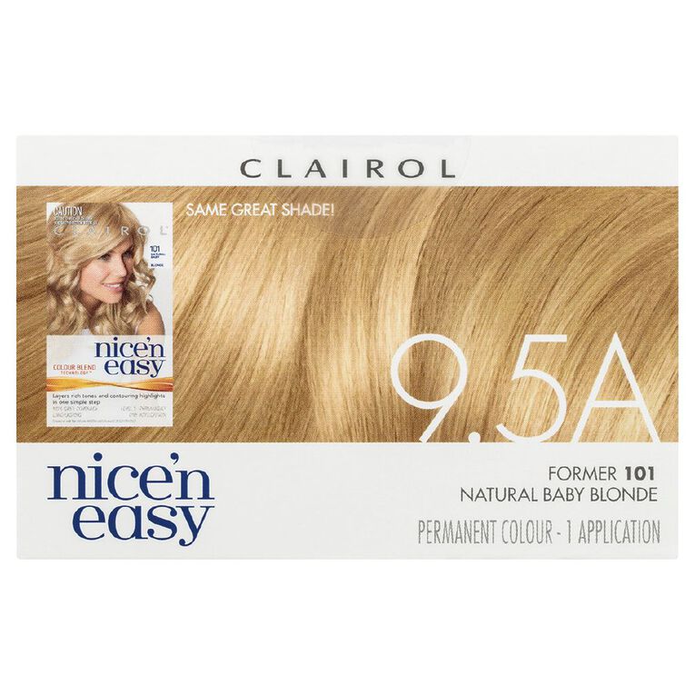 Clairol Nice N Easy Permanent Hair Colour Baby Blonde 9.5A, , hi-res