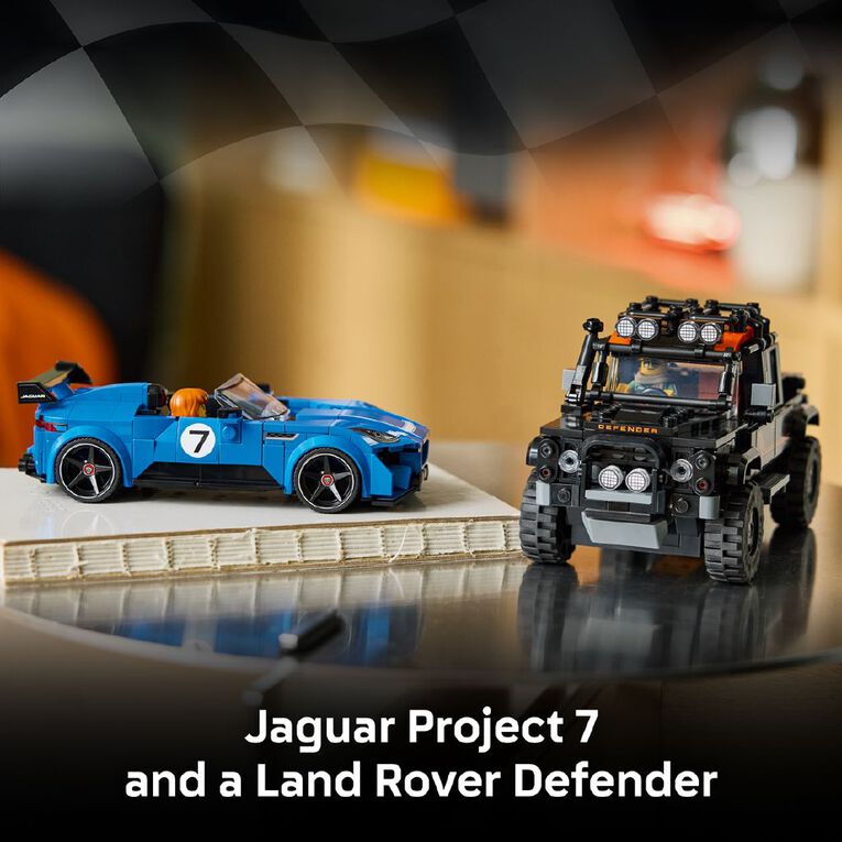 LEGO Speed Champions Jaguar Project 7 & Land Rover Defender 77264, , hi-res