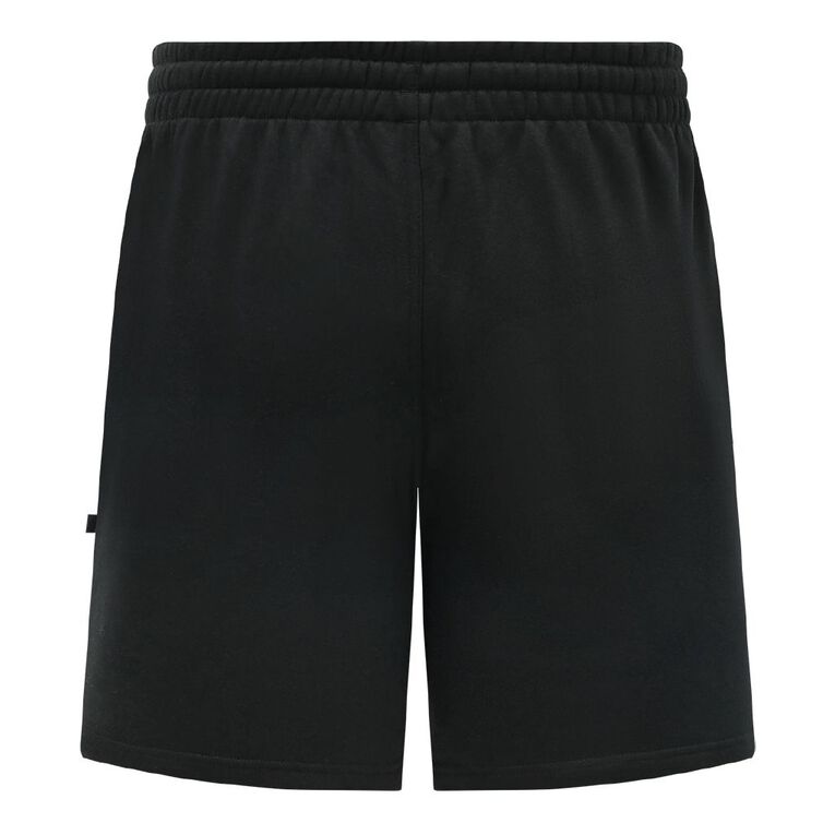 H&H Men's Plain Knit Shorts, Black, hi-res