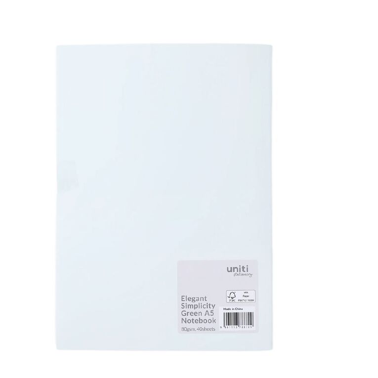 Uniti Stationery Elegant Simplicity A5 Notebook, , hi-res