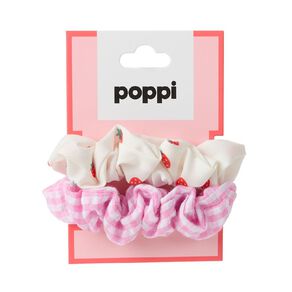 Poppi Strawberry Scrunchies 2 Pack