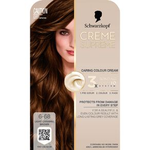 Schwarzkopf Creme Supreme 6.68 Light Caramel Brown 180ml