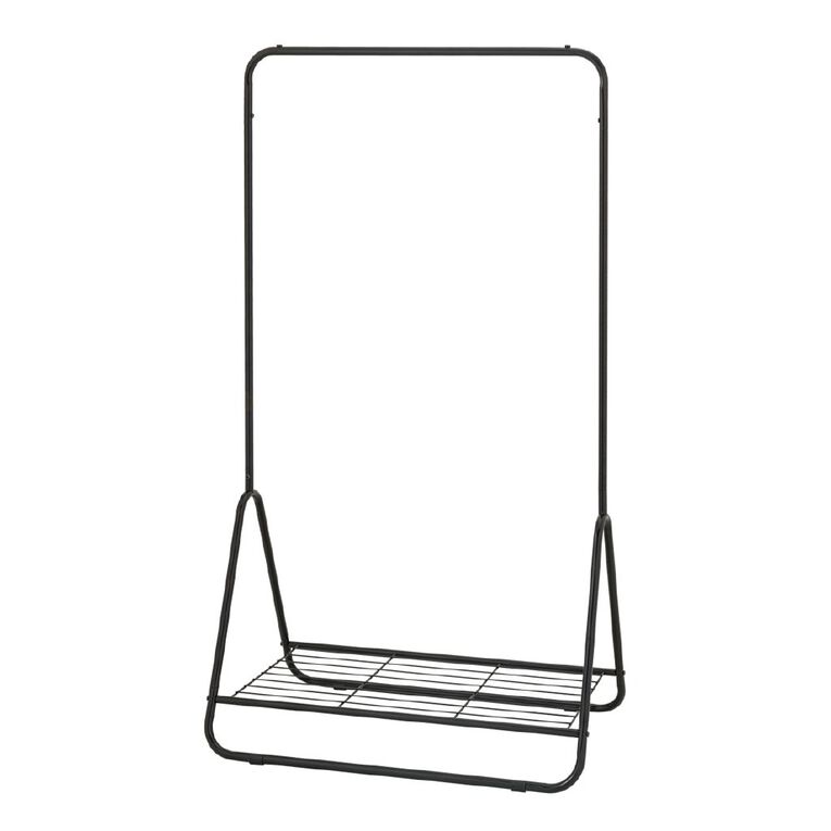 Living & Co Metal Clothes Rack Black, , hi-res