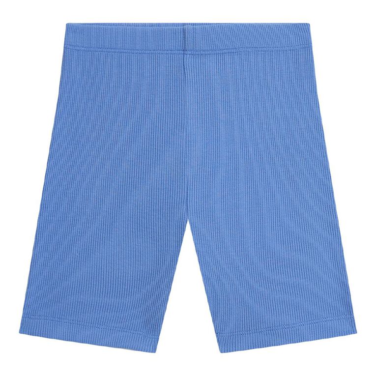 Young Original Plain Rib Bike Shorts, Blue Mid, hi-res