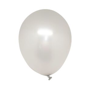 Party Inc Balloon Metallic Silver 25cm