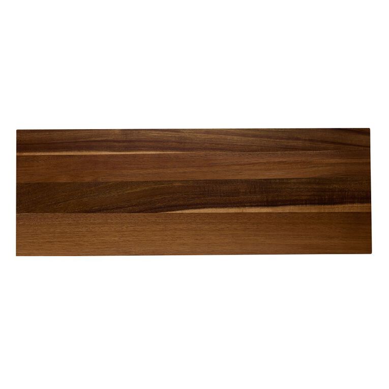 Living & Co Wooden Printed Board 70 x 25 x 1.5cm Natural, , hi-res