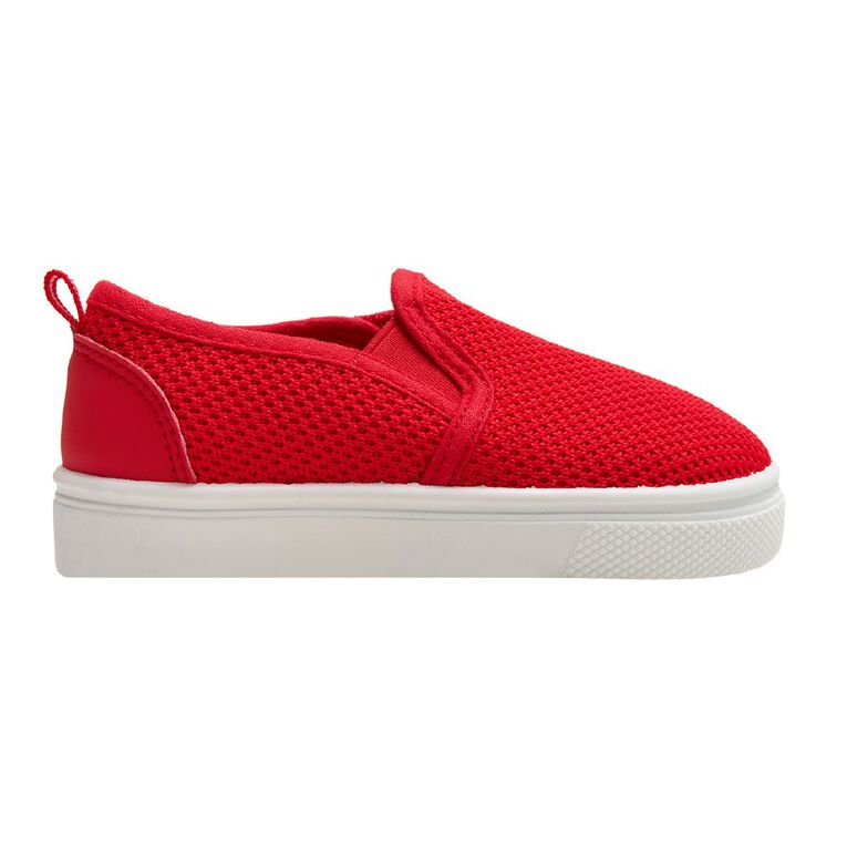 Young Original Junior Kids' Slip-on Shoes, Red, hi-res
