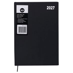 WS 2027 Diary A5 Day to Page Black