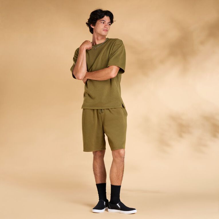 Garage Men's Track Shorts, Green Dark, hi-res