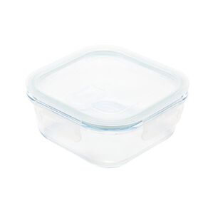Living & Co Square Glass Food Storage Container Clear 700ml 700ml