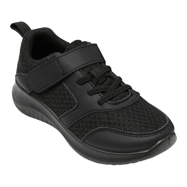 Active Intent Senior Kids' Jake Sneakers, Black, hi-res