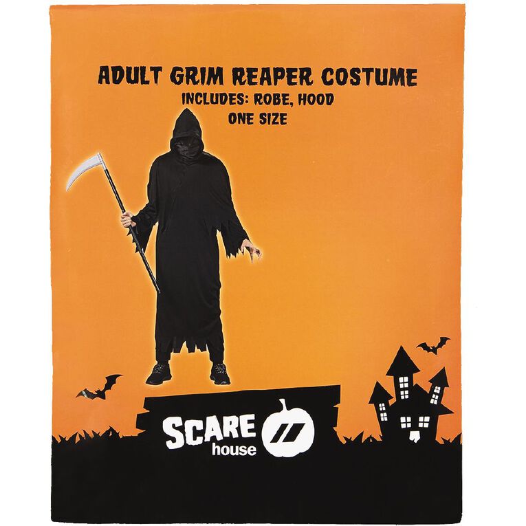 Scarehouse Adult Halloween Grim Reaper Costume Adult, , hi-res