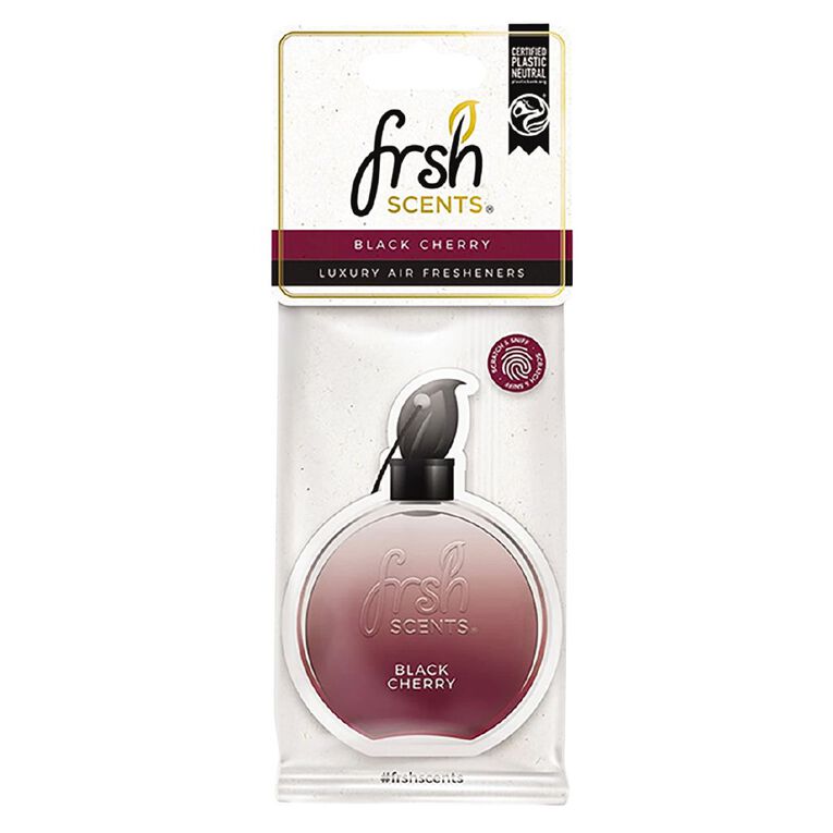 Fresh Scents Hanging Car Air Freshener Black Cherry, , hi-res