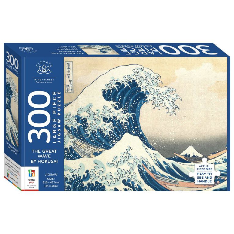 Elevate Great Wave Hokusai 300 Piece Puzzle, , hi-res