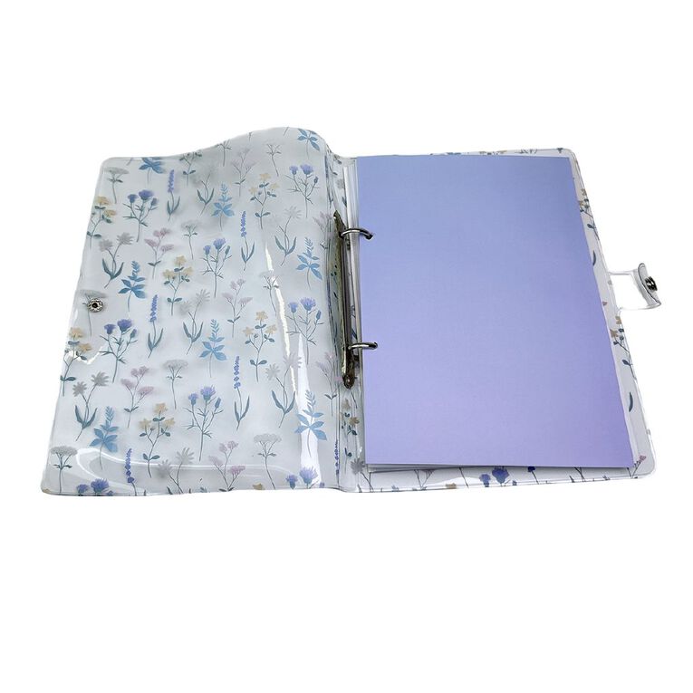 Uniti Stationery Country Calling A5 Pvc Notebook Flower, , hi-res