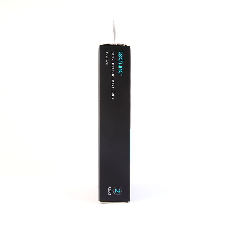 Tech.Inc 60W USB-C 1m Cable Twin Pack, , hi-res