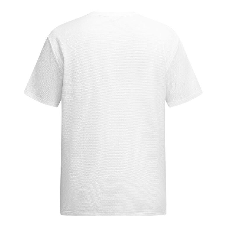 H&H Men's Regular Pique Tee, White, hi-res