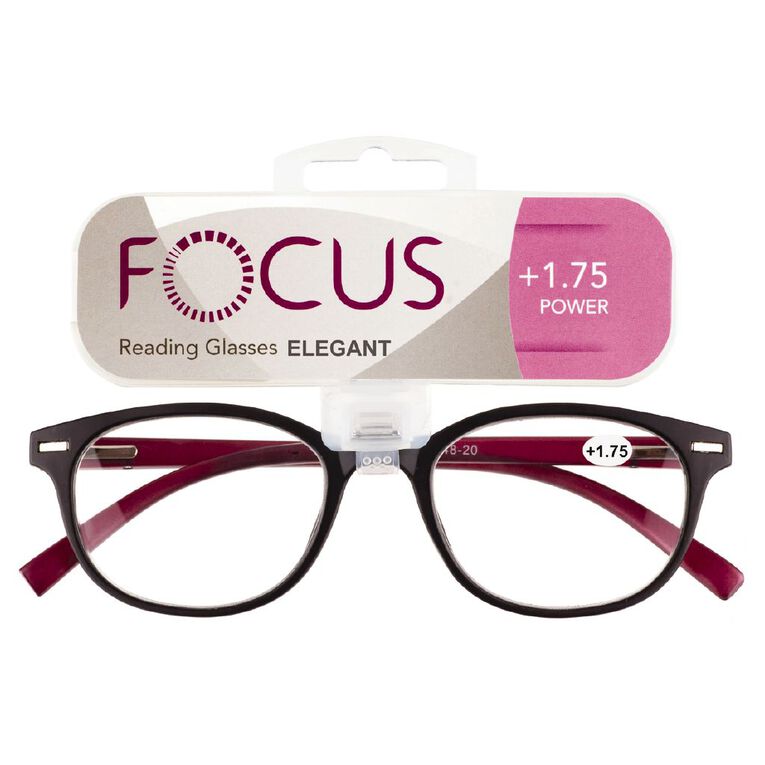 Focus Elegant 1.75 Power Reading Glasses The Warehouse