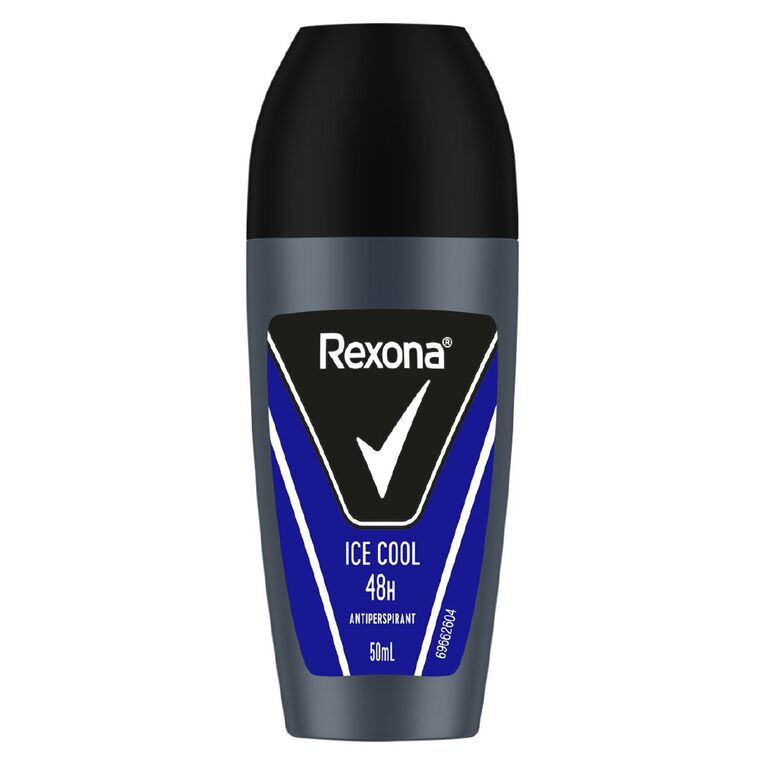 Rexona Men's Roll on Ice Cool Black/Grey 50ml, , hi-res