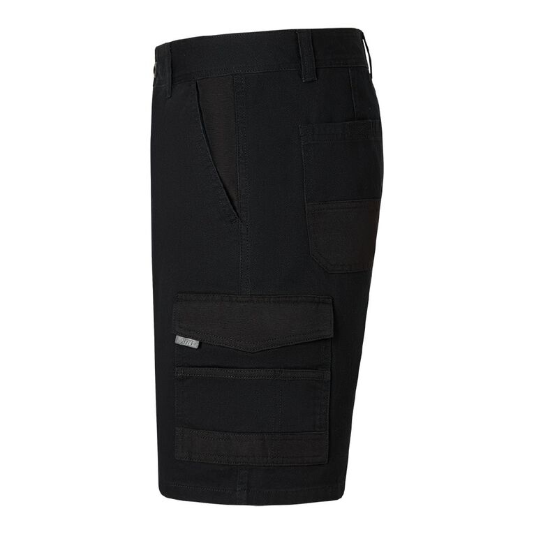 Rivet Men's Utility Shorts, Black, hi-res