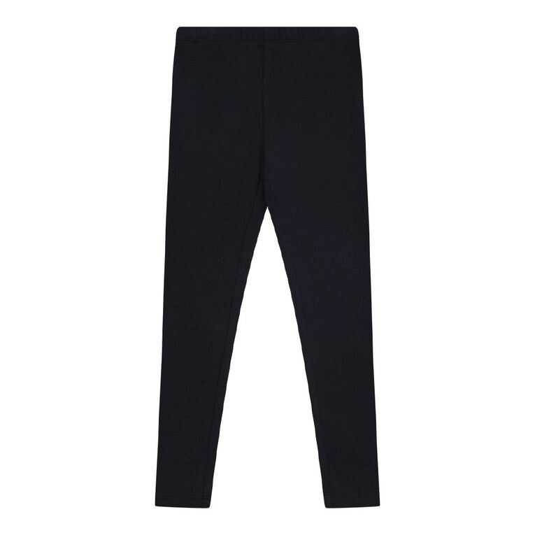 Young Original Plain Leggings, Black, hi-res