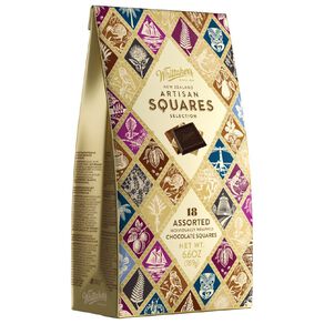 Whittaker's Assorted NZ Artisan Chocolate Squares Boxed 18 Piece 189g