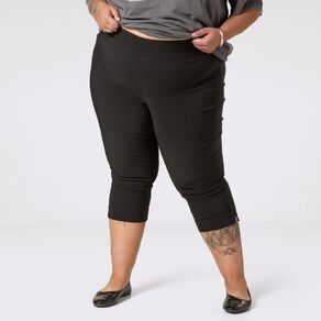 H&H Curve Women's Bengaline Crop Pants