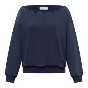 Garage Women's Off Shoulder Acid Washed Terry Sweat