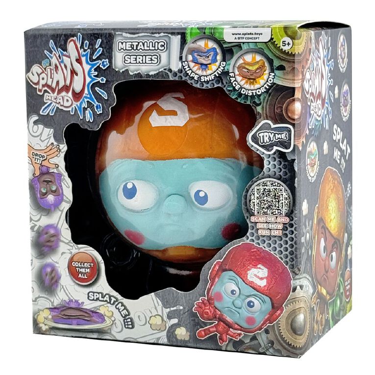 Splats Head 11cm Metallic Assorted, , hi-res