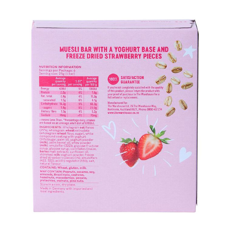 Market Kitchen Muesli Bar Strawberry Yoghurt 6 Pack, , hi-res