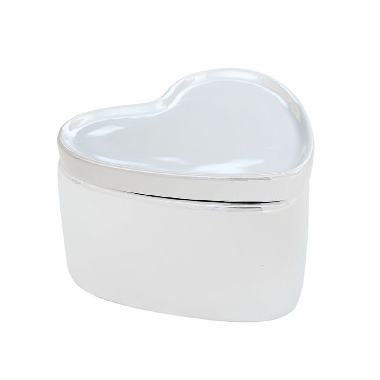 Living & Co Silver Heary Trinket Box, , hi-res
