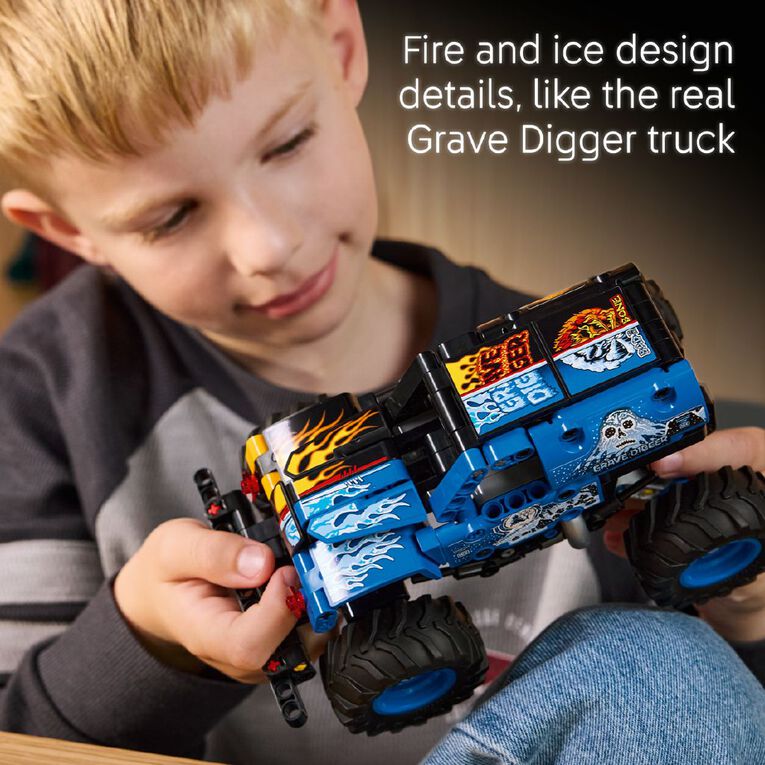 LEGO Technic Monster Jam Grave Digger Fire and Ice 42219, , hi-res