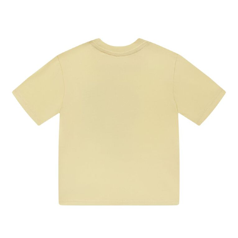 Young Original Preschool Short Sleeve Printed Tee, Yellow Light, hi-res