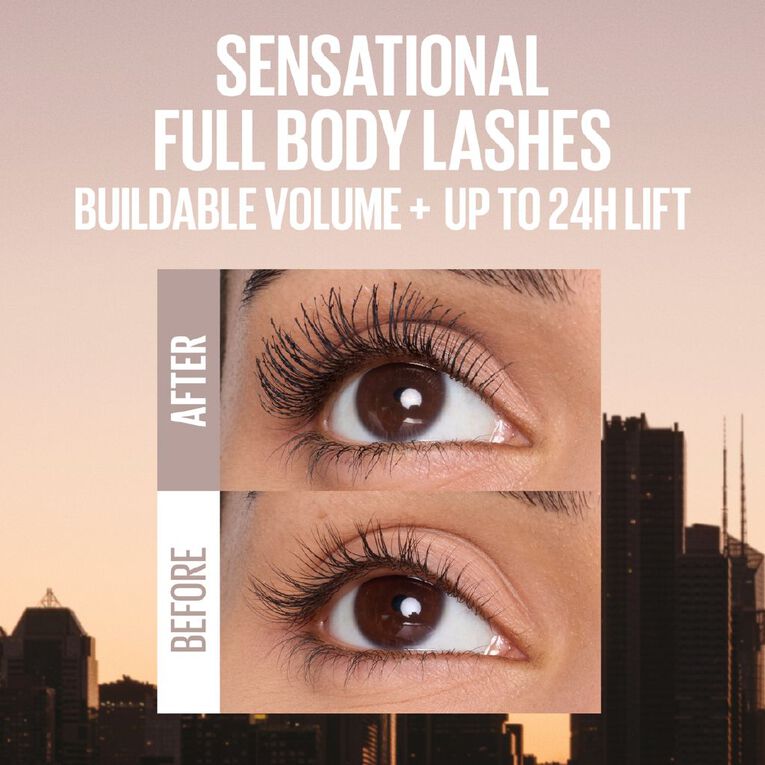 Maybelline Lash Sensational Body Washable Mascara, , hi-res