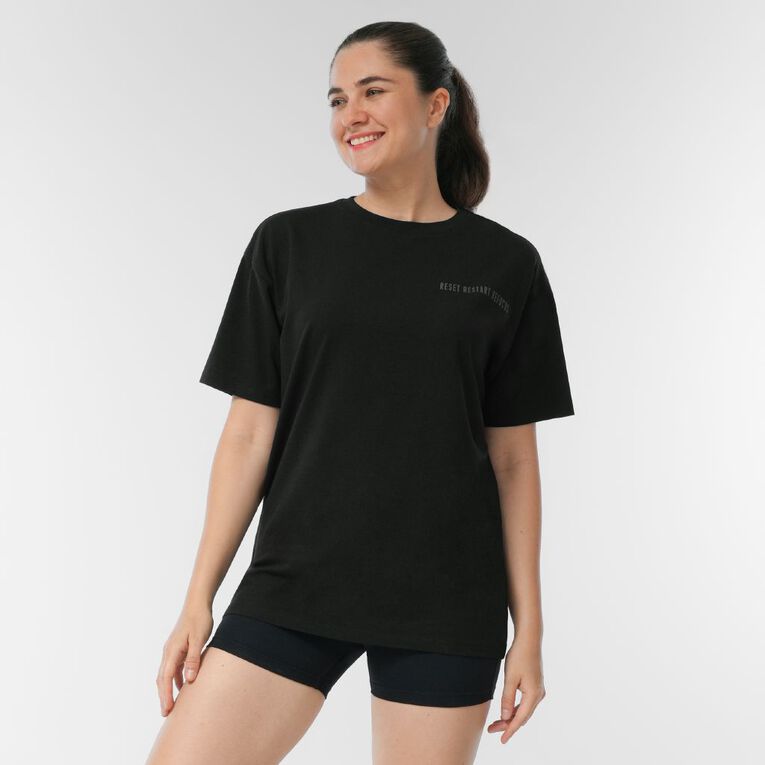 Active Intent Women's Oversized Tee, Black, hi-res
