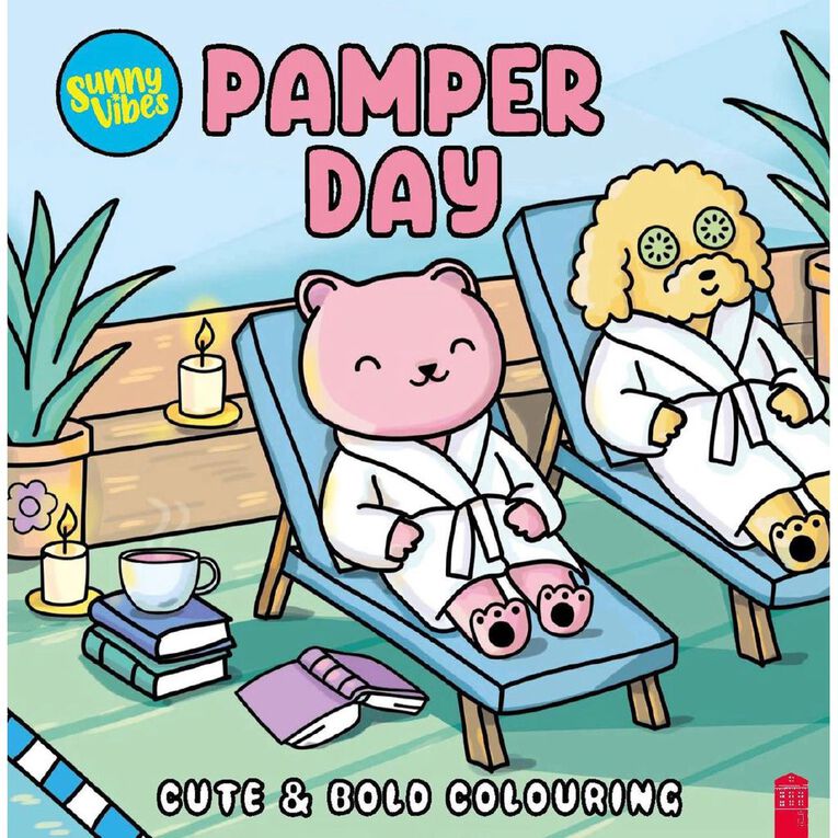 Sunny Vibes: Pamper Day Colouring Book, , hi-res