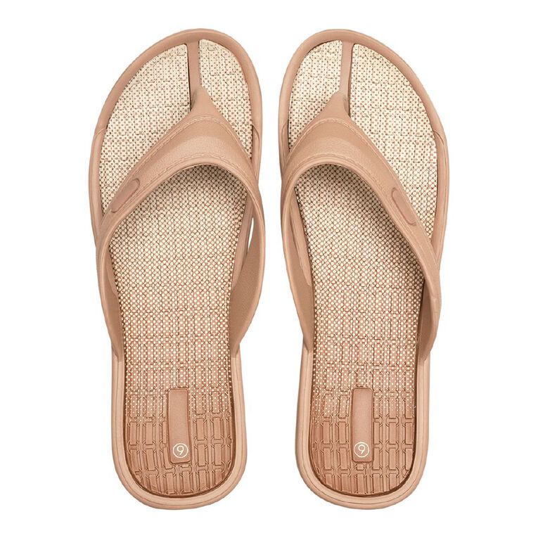 H&H Women's Sporty Jandals, Natural, hi-res