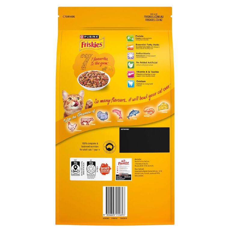 Friskies 7 Favorites Dry Cat Food 1.4kg, , hi-res