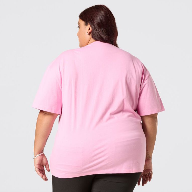 H&H Women's Curve Graphic Christmas Tee, Pink Mid, hi-res