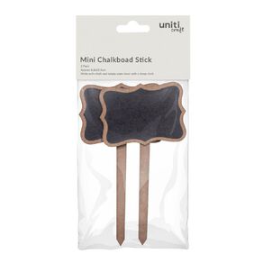 Mini Chalkboard Tabletop SignPlanter Stick Braces W 3.25 X H6