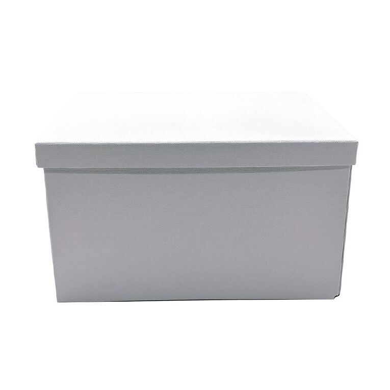 WS Paperboard Storage Box Medium White, , hi-res