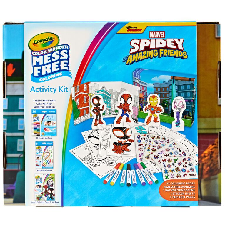 Crayola Mess Free Spidey & Friends Activity Kit, , hi-res