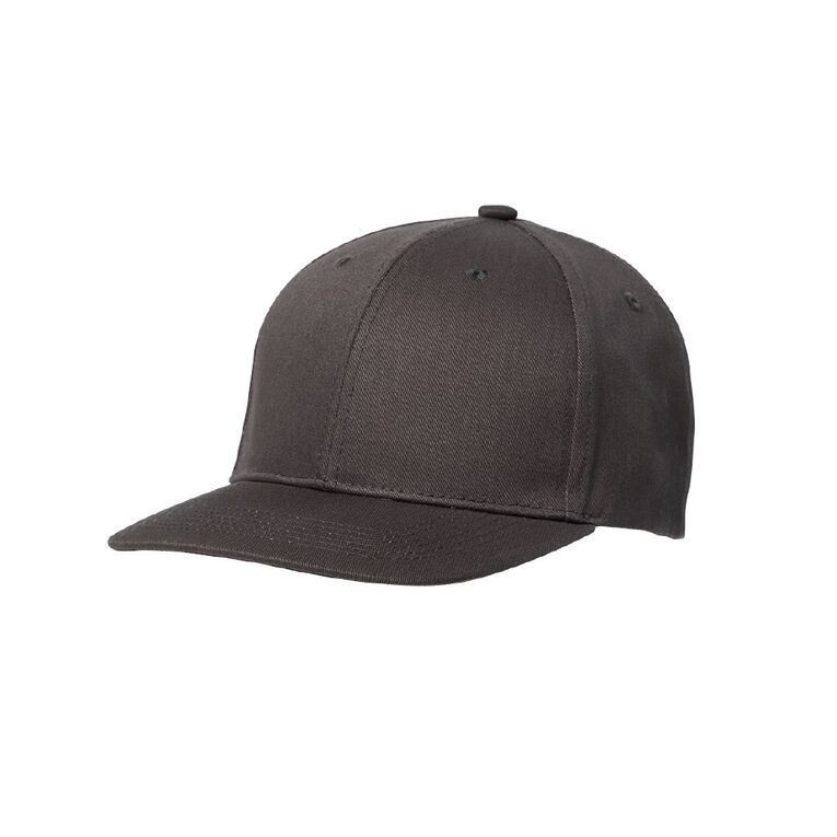 H&H Men's Flat Peak Cap, Grey Dark, hi-res