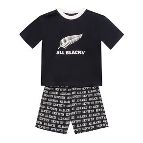 All Blacks Boys' Tee and Short Pyjama Set