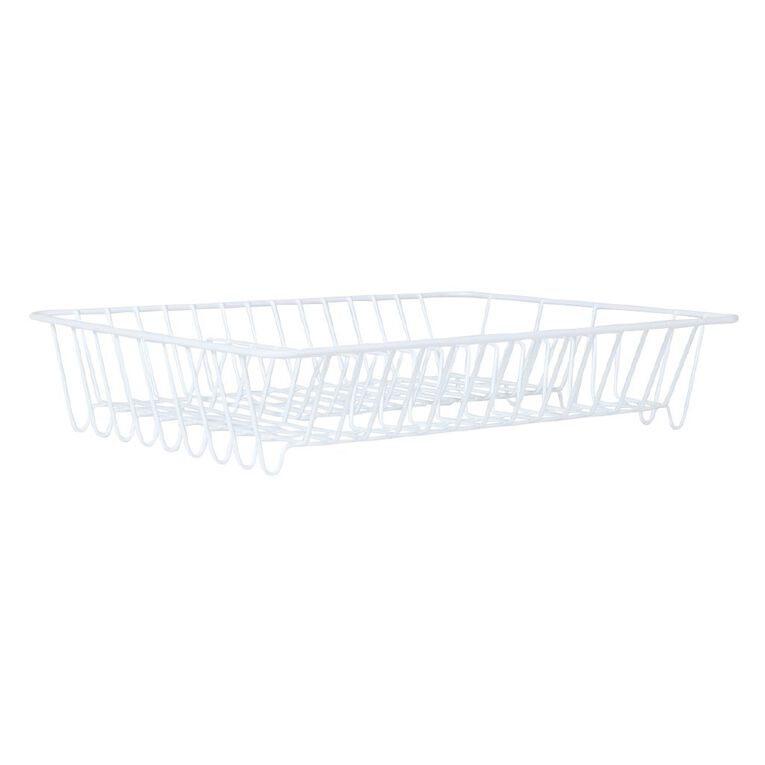 Living & Co Steel Dish Rack White, , hi-res