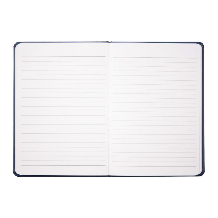 WS Hardcover PU Notebook Navy A5, , hi-res