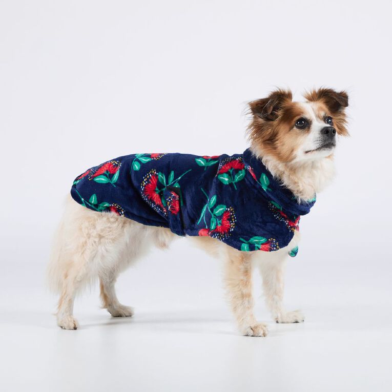 Petzone Soft Fleece Pet Coat Blue Large