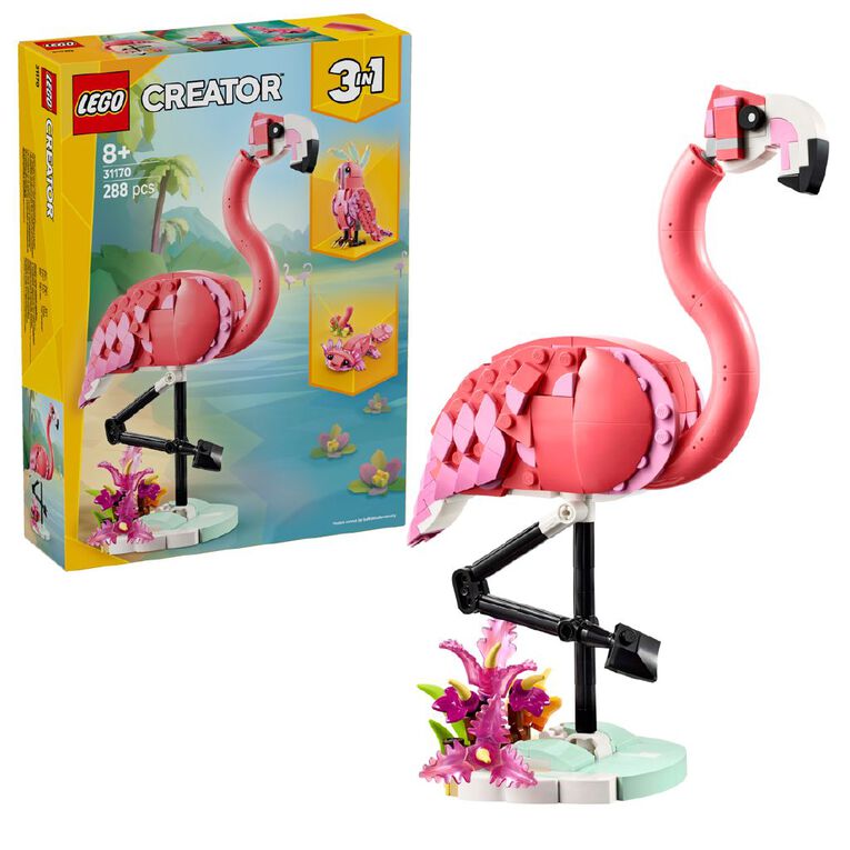 LEGO CREATOR Wild Animals Pink Flamingo 31170, , hi-res
