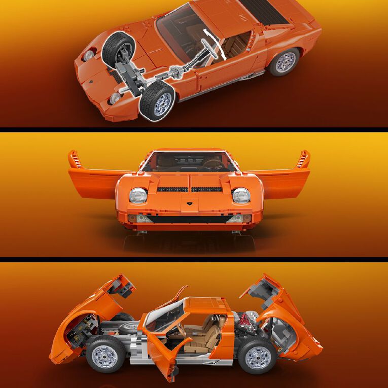 Hot Wheels Bricks Lambourghini 71 Miura P400 SV, , hi-res