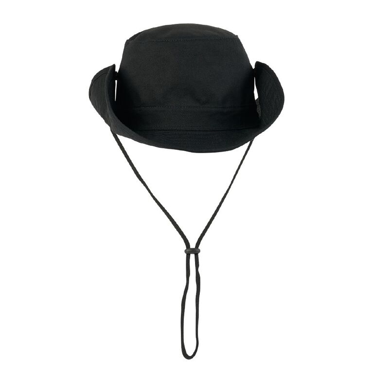 H&H Men's Button Cricket Hat, Black, hi-res